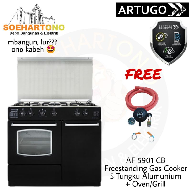 Jual Artugo Af Cb Kompor Gas Freestanding Tungku Alumunium