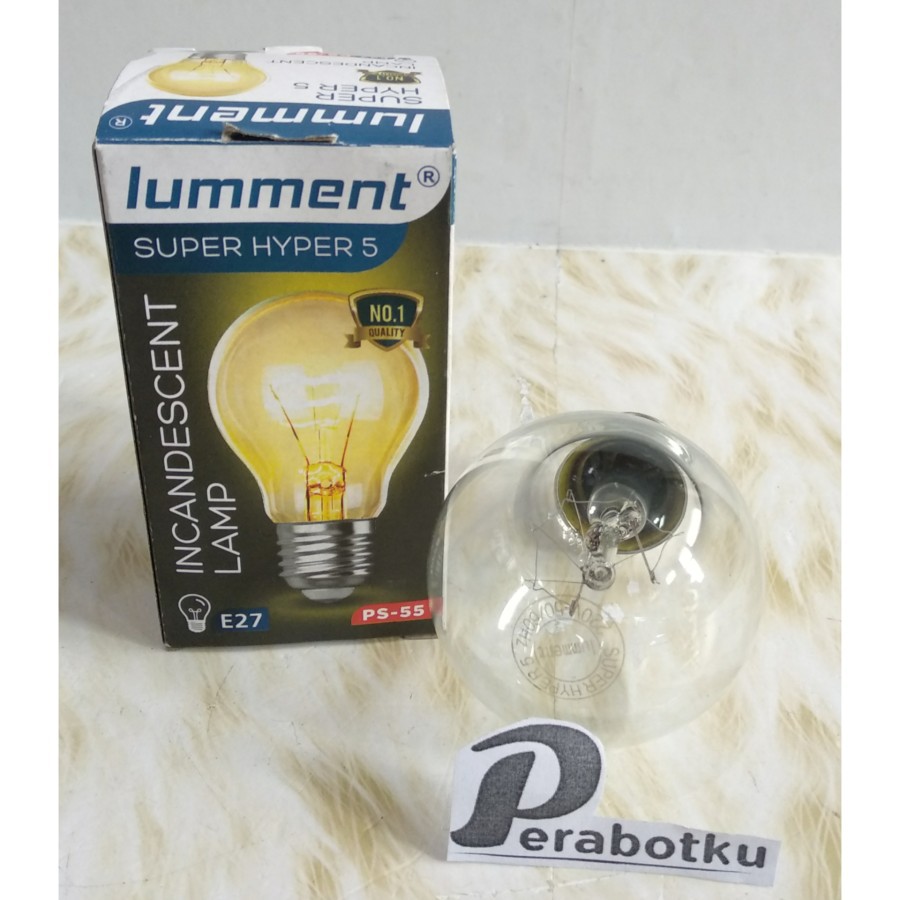 Jual Lampu Pijar Lumment Ps Watt Lampu Cahaya Kuning Bohlam