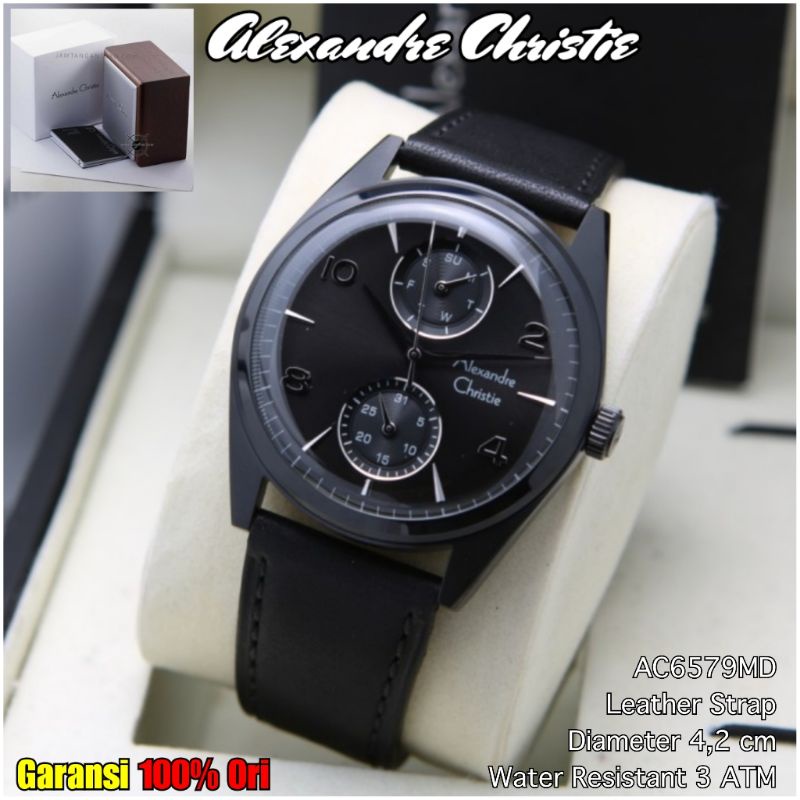 Jual Jam Alexander Christie Pria Ori Tali Kulit Ac Alexandre