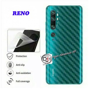 Jual GARSKIN COVER CARBON RENO 1 6 4 2 2F 2Z 3 4 4F 5 5F 6 7 7Z 8 8T 9