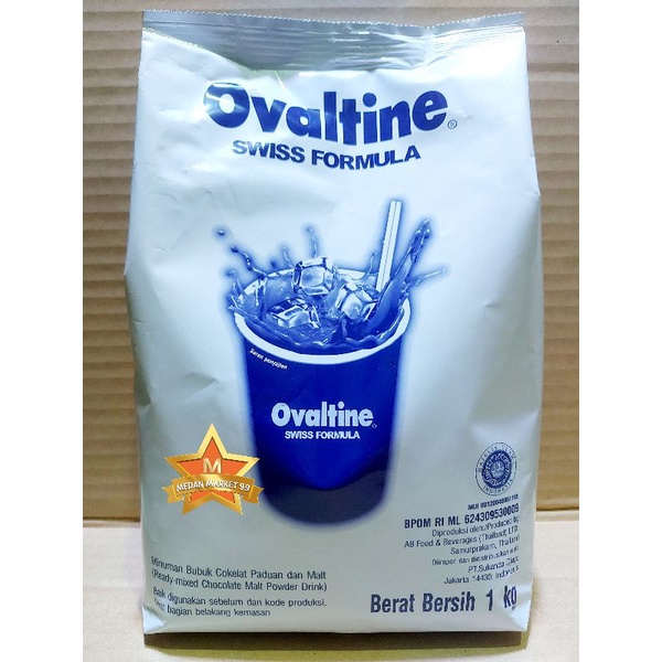 Jual OVALTINE SWISS FORMULA 1 KG MINUMAN BUBUK COKELAT MALT SUSU