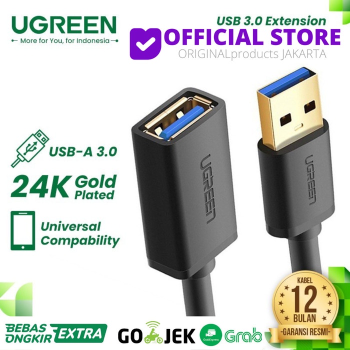 Jual Best Seller Ugreen Kabel Extension Usb Male To Female Round