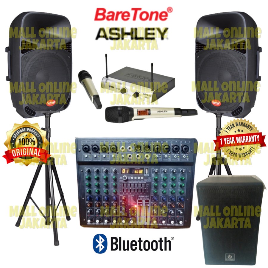 Jual Paket Speaker Baretone Inch Mixer Channel Subwoofer Aktif