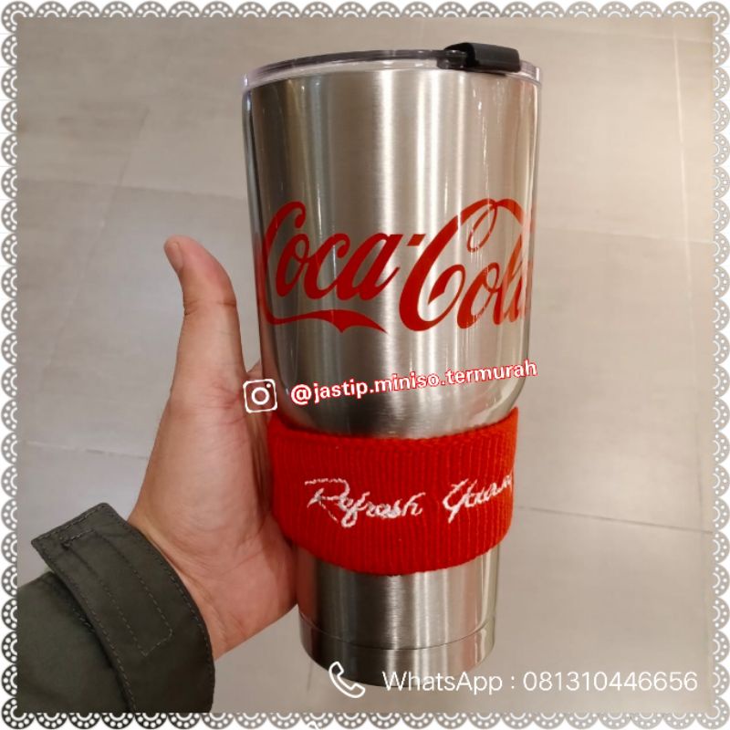 Jual MINISO TUMBLER STAINLESS COCA COLA SERIES Shopee Indonesia