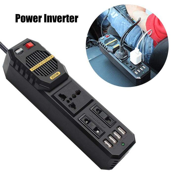 Jual Converter Listrik Mobil Car Power Inverter Dc To Ac V W