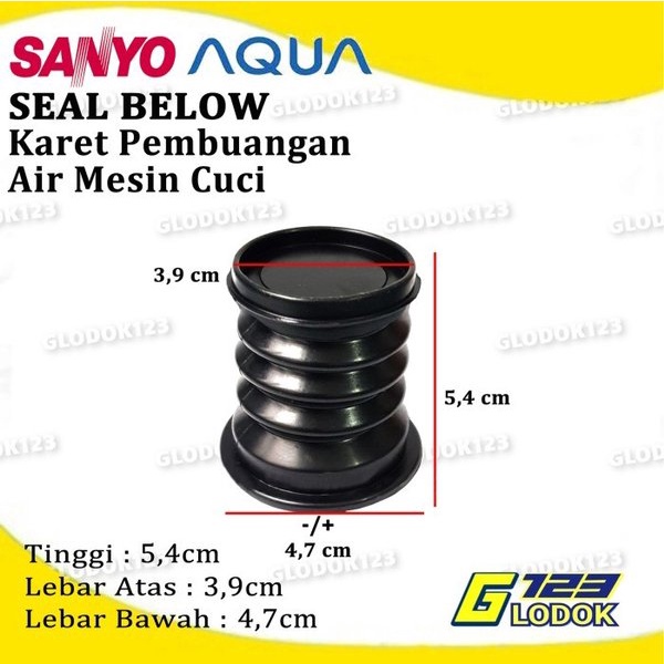 Jual Karet Seal Below Klep Drain Sil Pembuangan Air Mesin Cuci Sanyo