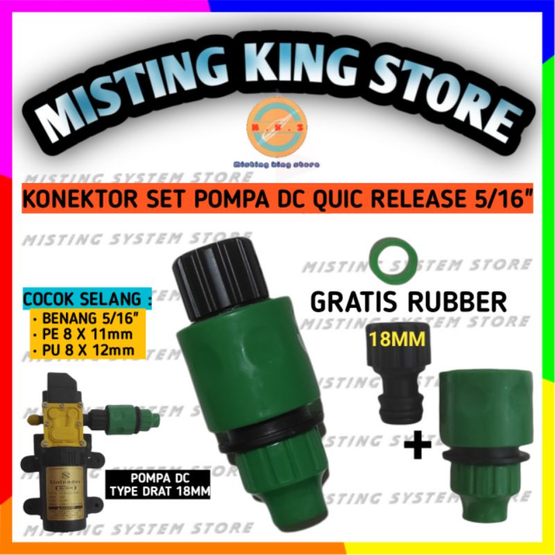 Jual Konektor Dinamo Pompa Dc V Type Drat Mm Quick Release