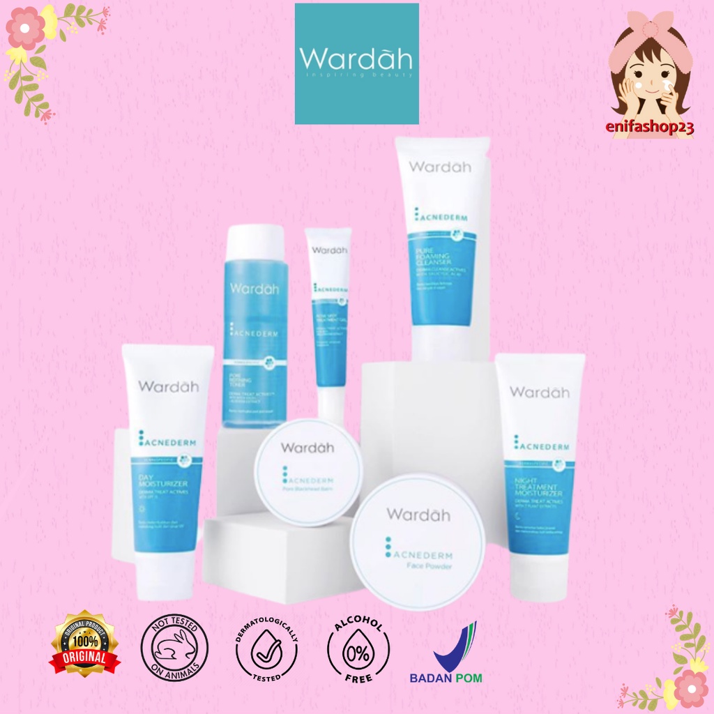 Jual Wardah Acnederm Series Wardah Acne Series Shopee Indonesia