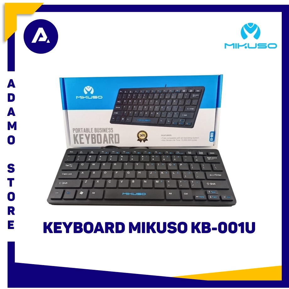 Jual Keyboard Mikuso KB 001U Portable Business Keyboard Shopee