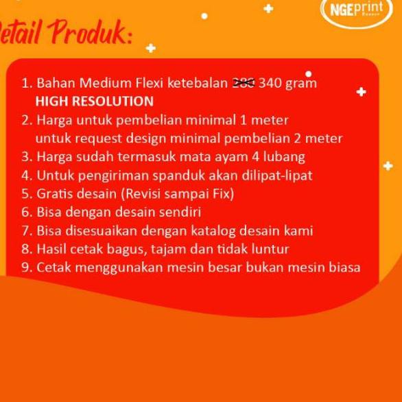 Jual Premium Product Tebal Gram Free Design Cetak Spanduk