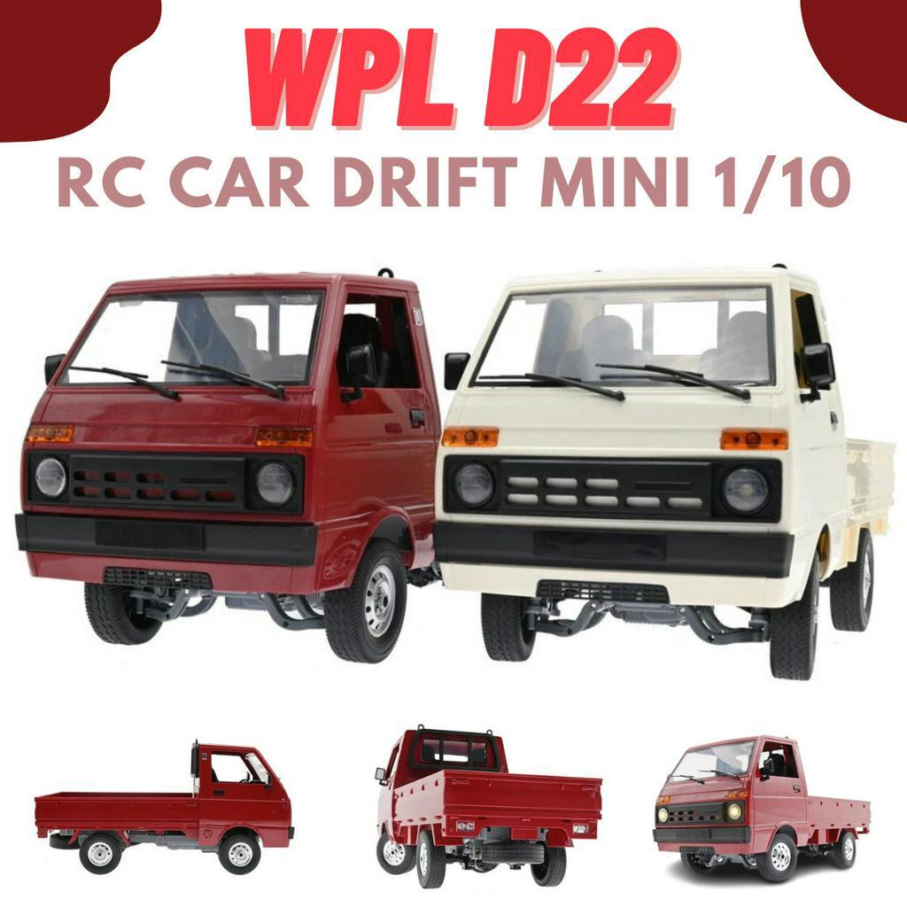 Jual WPL D22 RC Pick Up Cargo 1 10 Mobil Simulasi Drift Truk Van 2WD