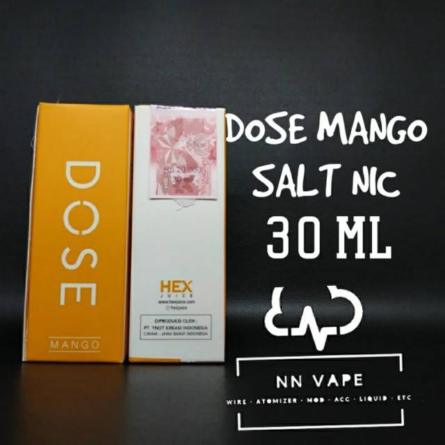 Jual Liquid Dose Mango Salt Nic 30ml 40mg Shopee Indonesia