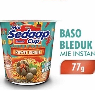 Jual Mie Sedaap Cup Rasa Baso Bleduk Rawit Bingit Goreng Korean Kuah