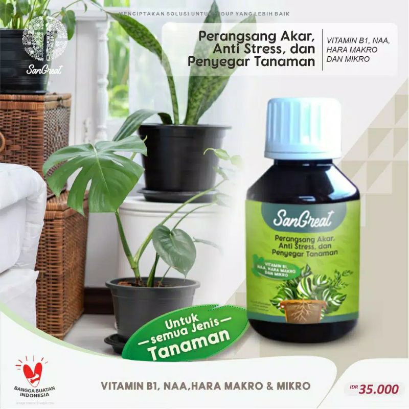 Jual Promo 3 3 SanGreat Perangsang Akar Dan Anti Stress Tanaman Vitamin