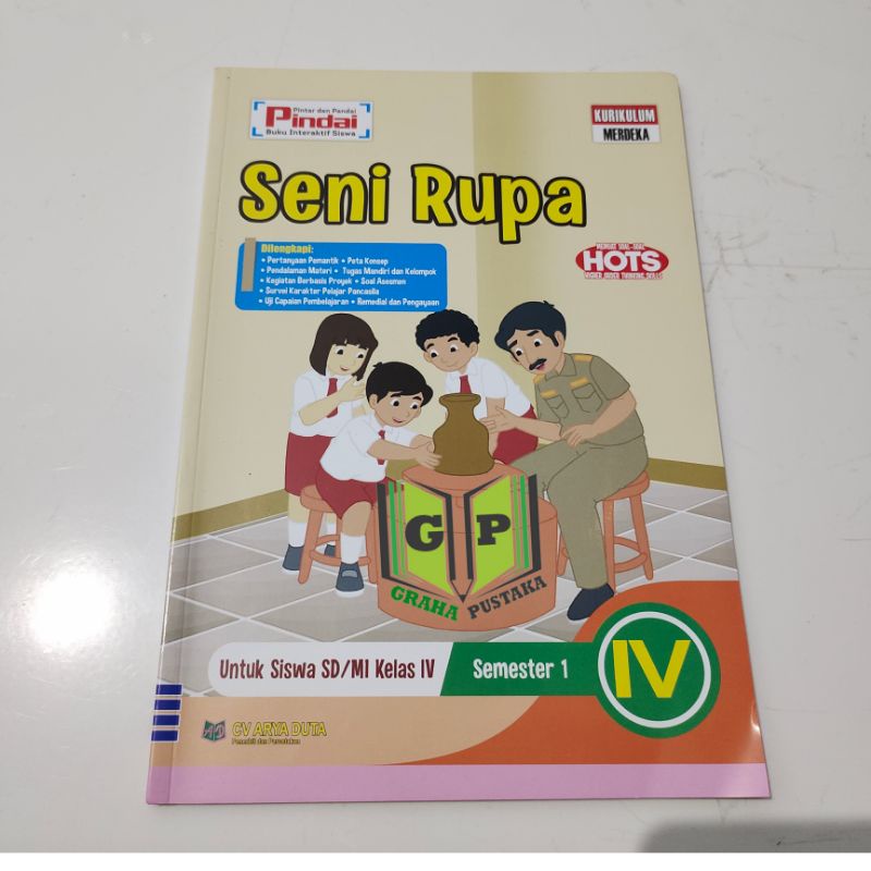 Jual LKS Seni Rupa Kelas 4 SD Kurikulum Merdeka Pindai Edisi HVS