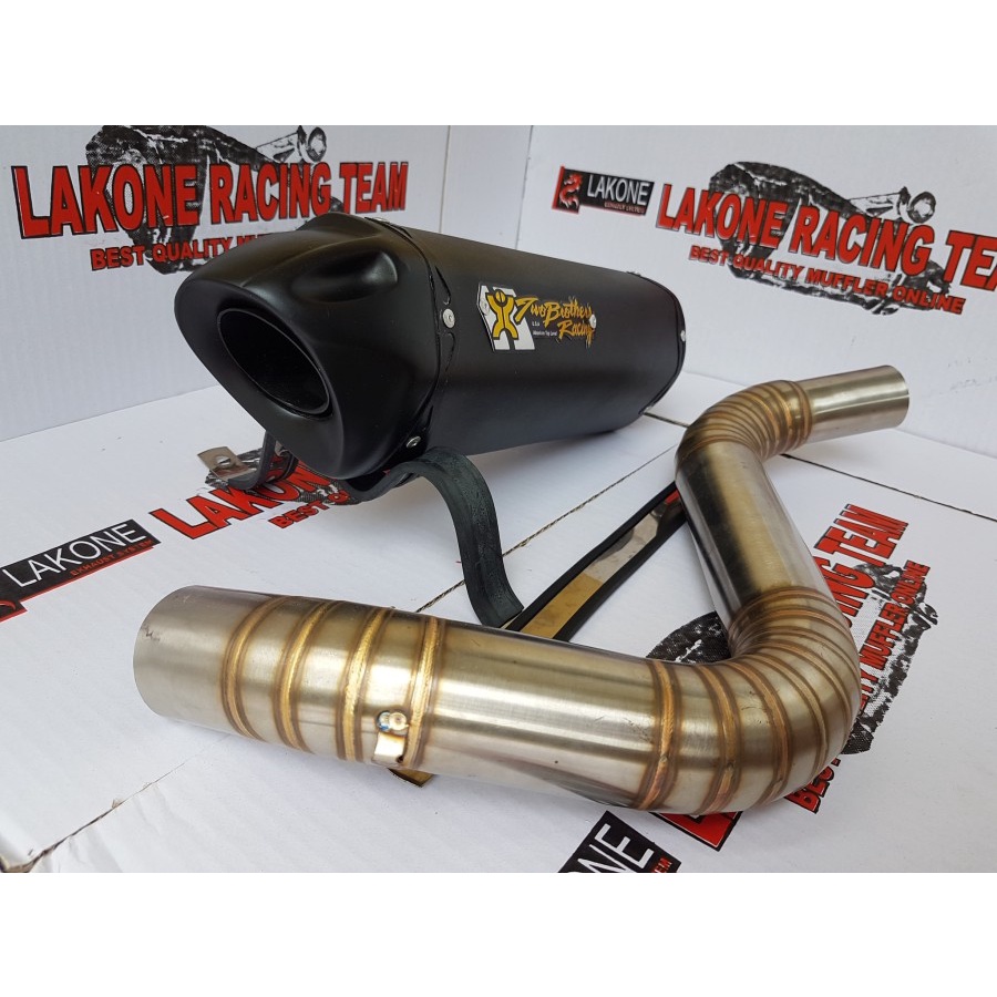 Jual KNALPOT TWO BROTHERS SLIP ON MID PIPE KTM DUKE 200 250 RC 200 250