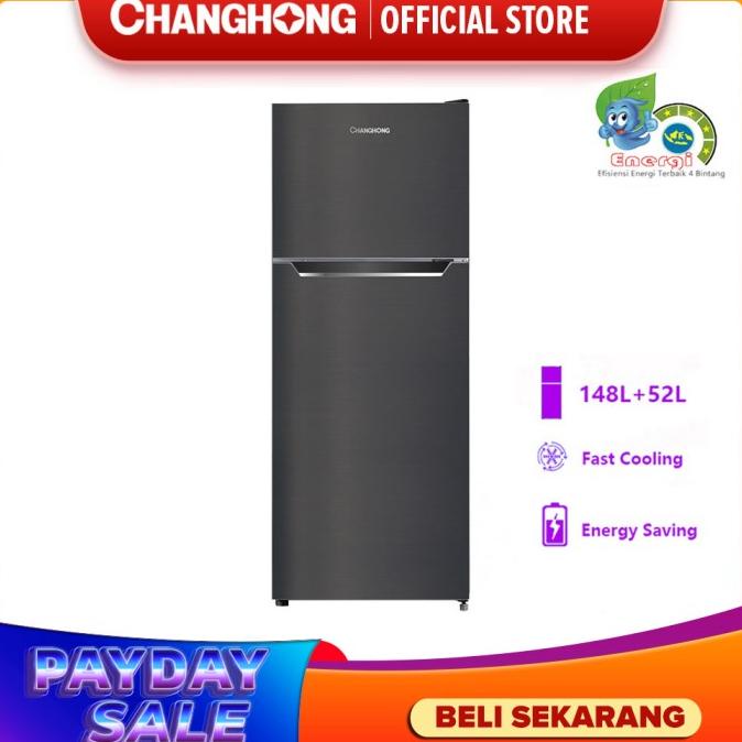 Jual CHANGHONG Kulkas 2 Pintu 200L Black CRF 238 Shopee Indonesia