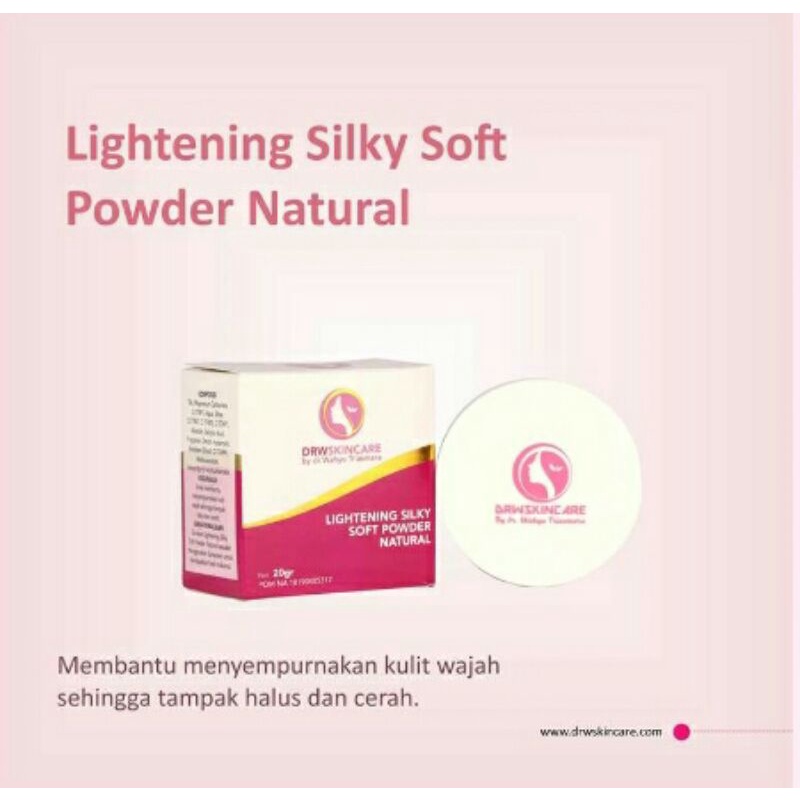 Jual Drw Skincare Bedak Tabur Lightening Silky Soft Powder Natural