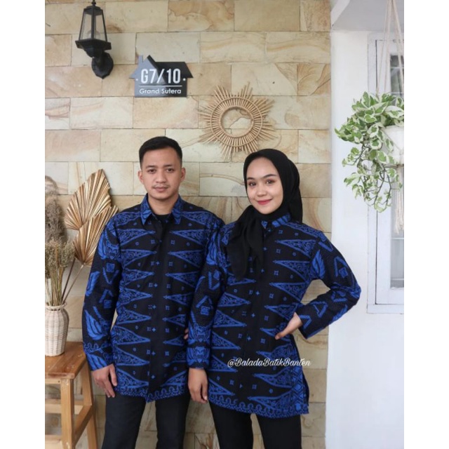 Jual Baju Batik Baduy Banten Motif Tapak Kebo Cewek Cowok Udah Jadi