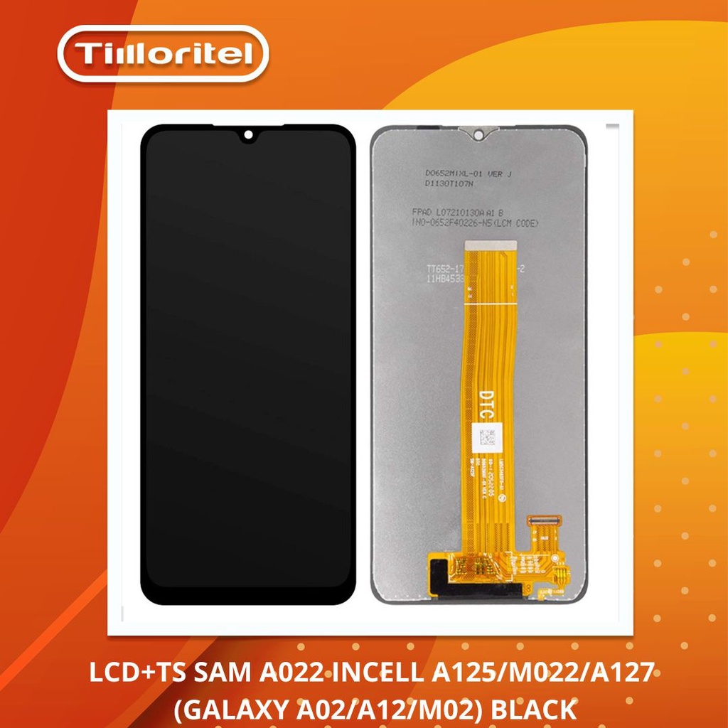 Jual LCD TS SAM A022 INCELL A125 M022 A127 GALAXY A02 A12 M02 BLACK