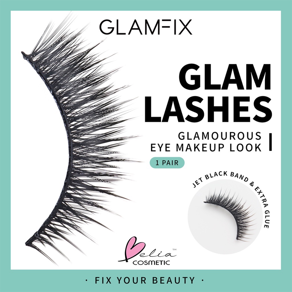 Jual BELIA GlamFix Natural Single Lashes Perfect Blink Lashes Glam