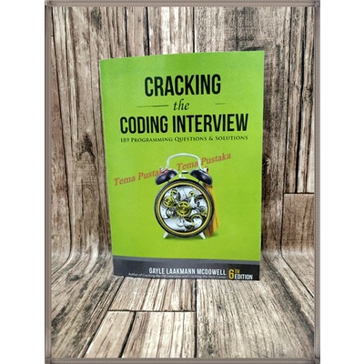 Jual Buku Cracking The Coding Interview Th Edition By Gayle Laakmann