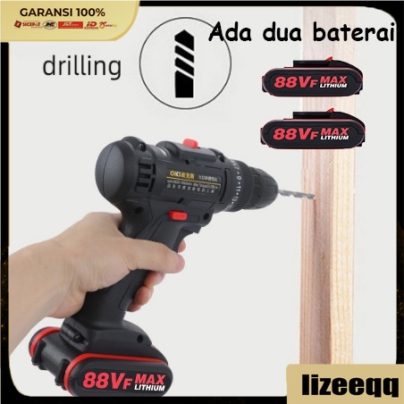 Jual Alat Pengeboran Dampak Kuat Mesin Bor Tanpa Kabel Baterai Cordless