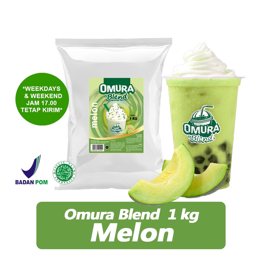 Jual OMURA Blend Bubuk Minuman Rasa Melon Powder Drink 1 Kg Omura