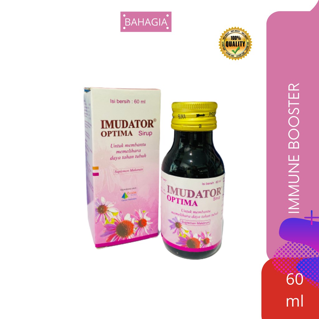 Jual Imudator Optima Sirup 60ml Suplemen Daya Tahan Tubuh Shopee