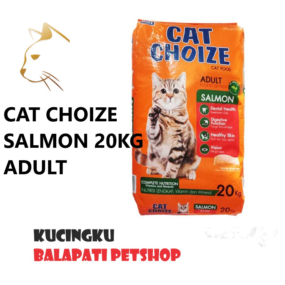 Jual CAT CHOIZE ADULT SALMON FLAVOUR 20KG HARGA EKONOMIS Shopee Indonesia