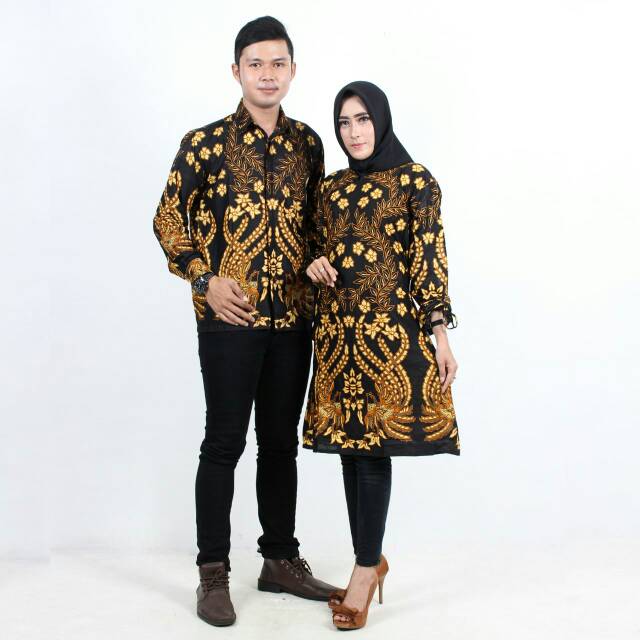 Jual Jual Sarimbit Couple Pasangan Seragam Tunik Kemeja Batik Warna