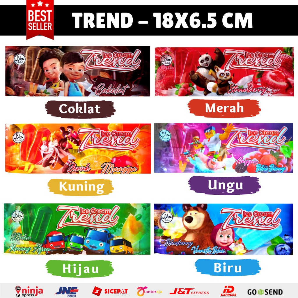 Jual Kemasan Es Krim Loly Bungkus Plastik Es Lilin Eskrim Stik Kemasan