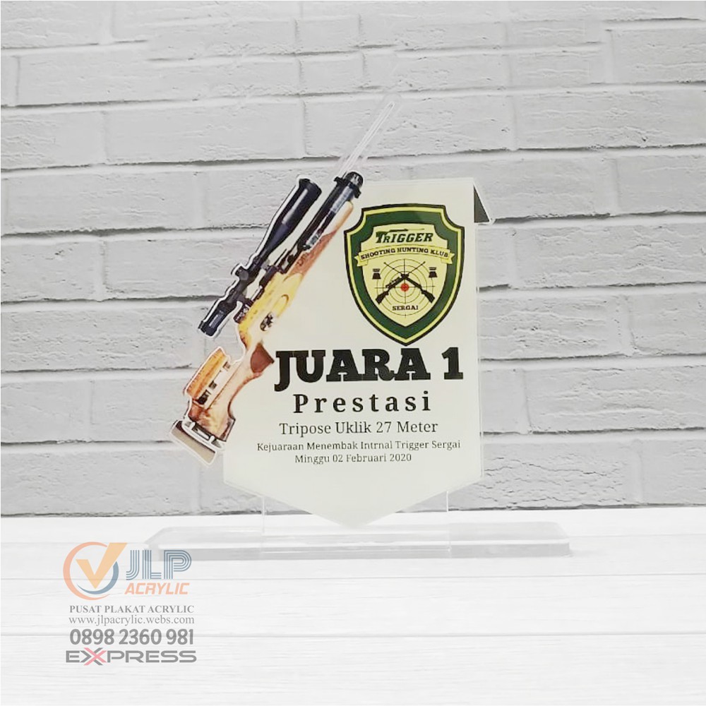 Jual PLAKAT PIALA TROPHY PIAGAM MEDALI TROPI PLAKAT AKRILIK UKURAN 20 X