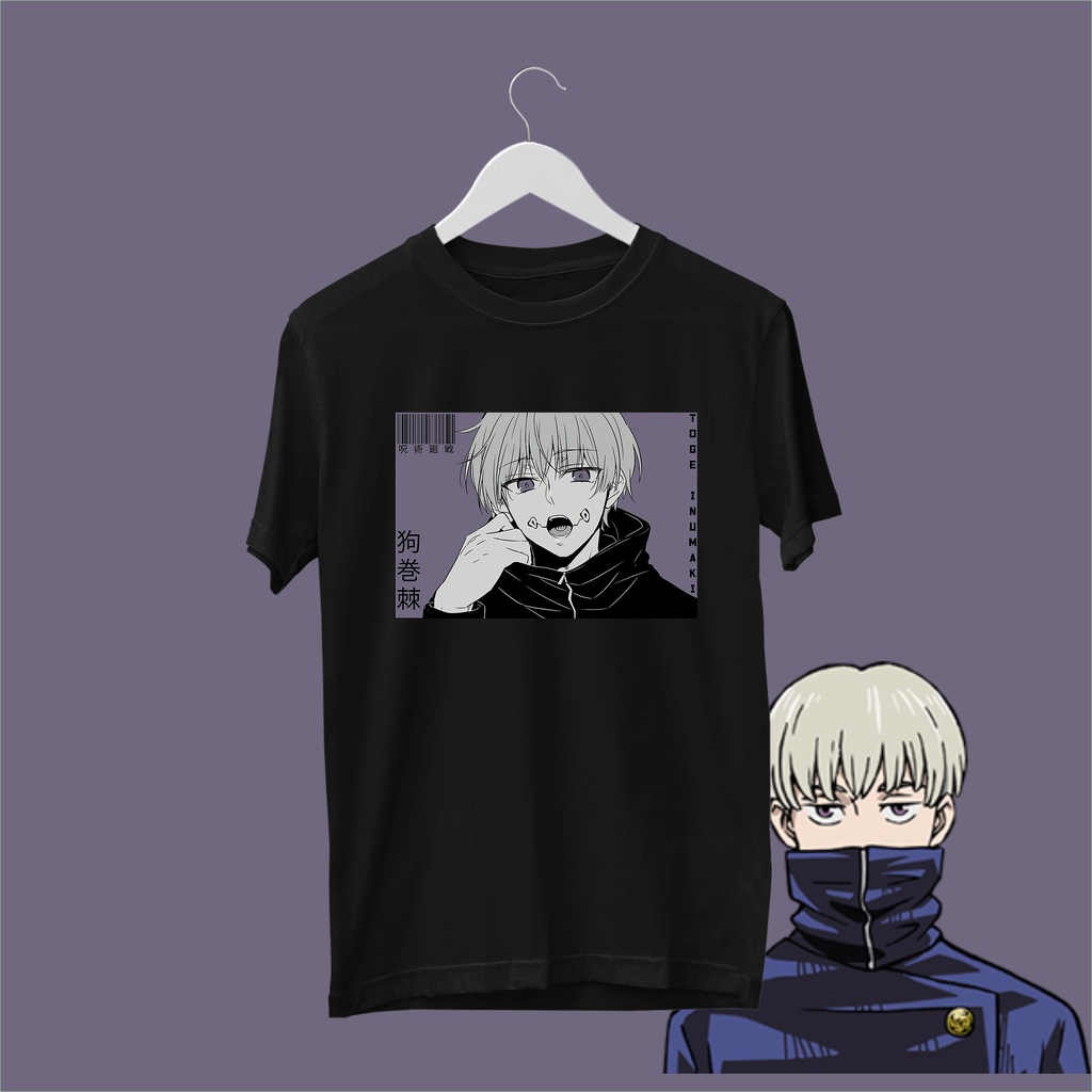 Jual KAOS INUMAKI TOGE KAOS DISTRO T SHIRT ANIME JUJUTSU KAISEN INUMAKI