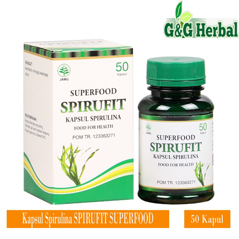 Jual Kapsul SPIRULINA SuperFood SPIRULINA SPIRUFIT EL Medinah