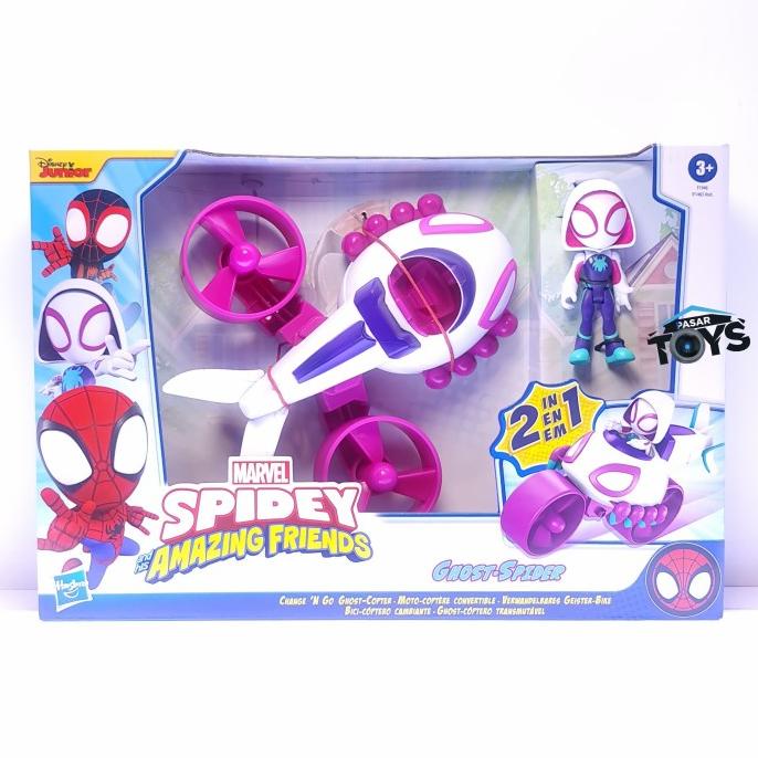 Jual Marvel Spidey And His Amazing Friends Change N Go Ghost Copter