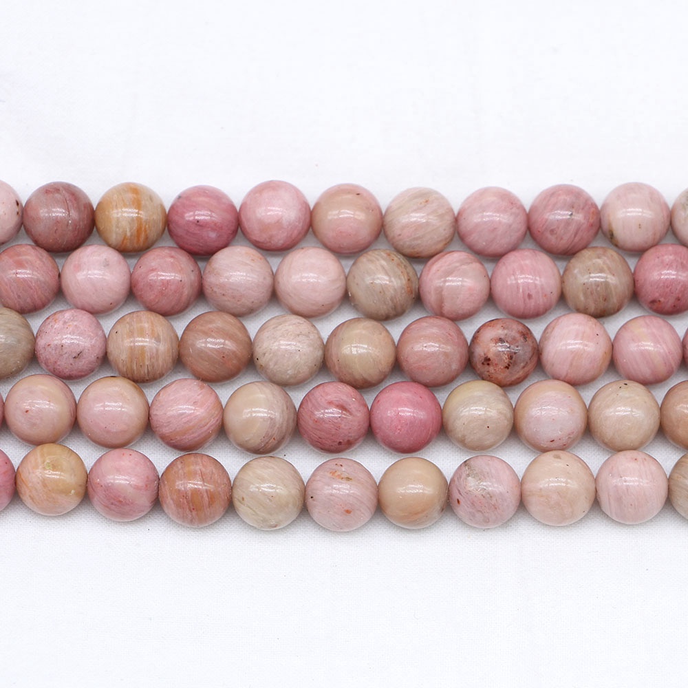 Jual Strand Lot Mm Manik Manik Rhodochrosite Alami Bulat