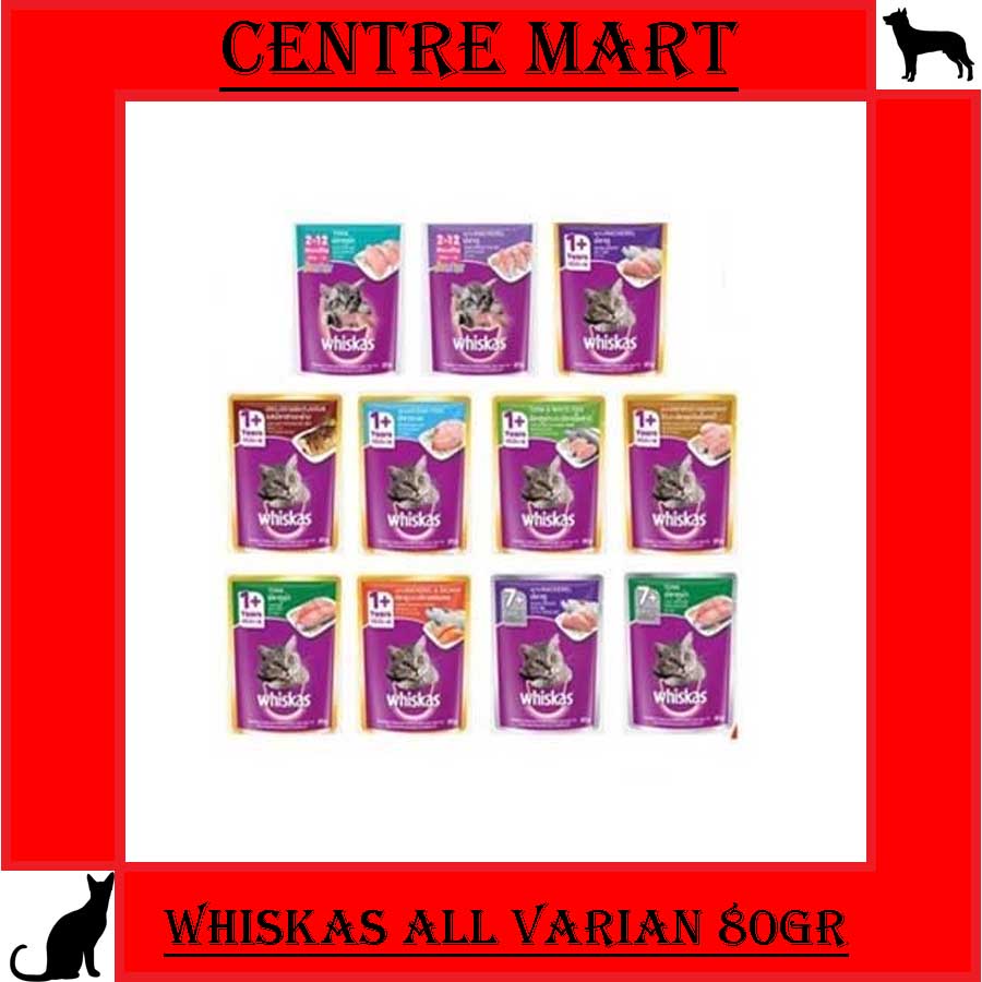 Jual Whiskas Pouch All Varian Dus Isi Pcs Grab Gosend Shopee