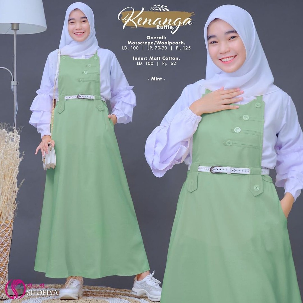 Jual BISA COD NEW GAMIS SET KENANGA GAMIS VARIASI KANCING