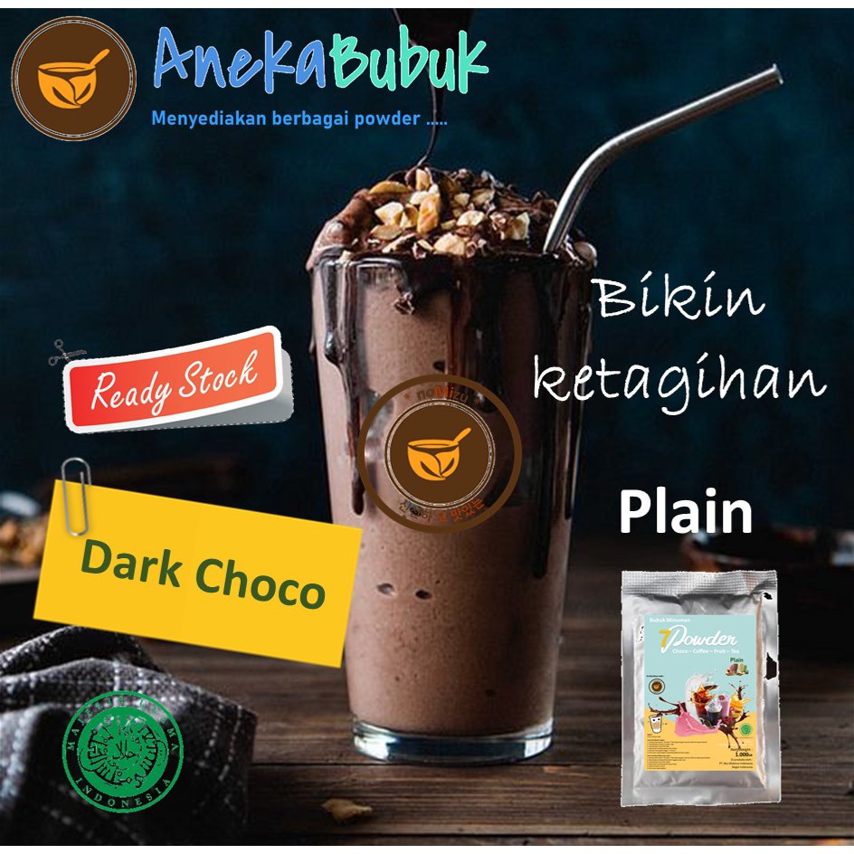 Jual Bubuk Minuman Plain Dark Choco Kg Serbuk Minuman Rasa Coklat