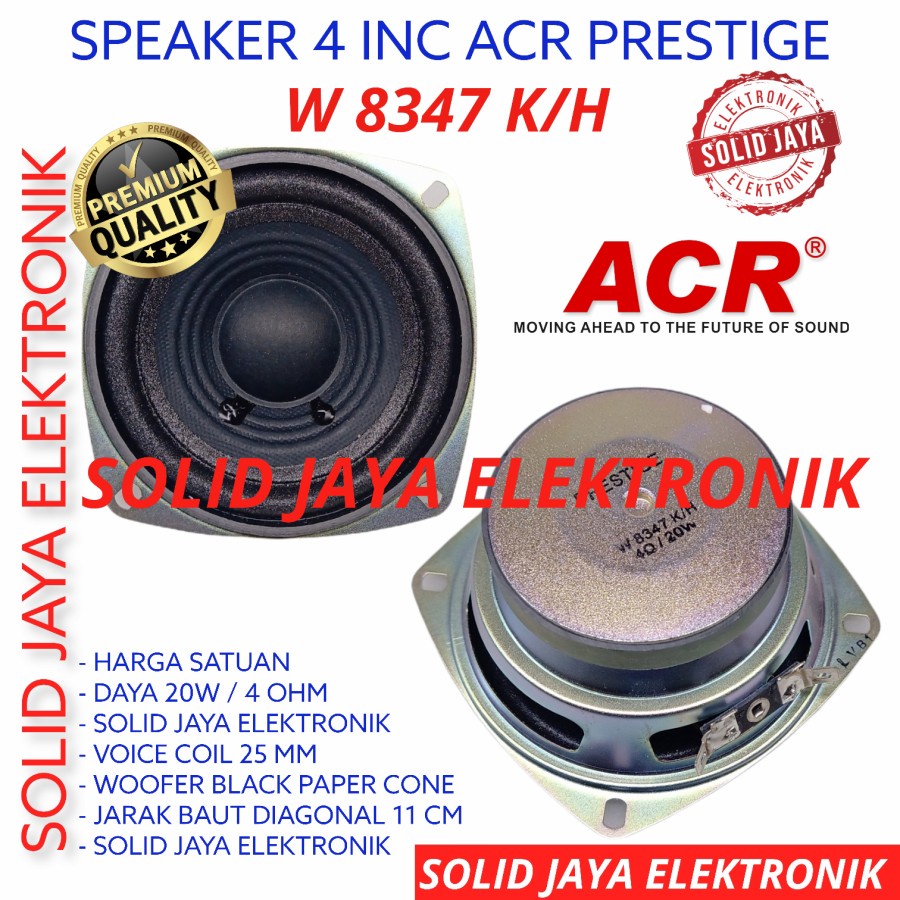 Jual Speaker Acr Inc W K H Woofer Acr Prestige Ohm W Inch In