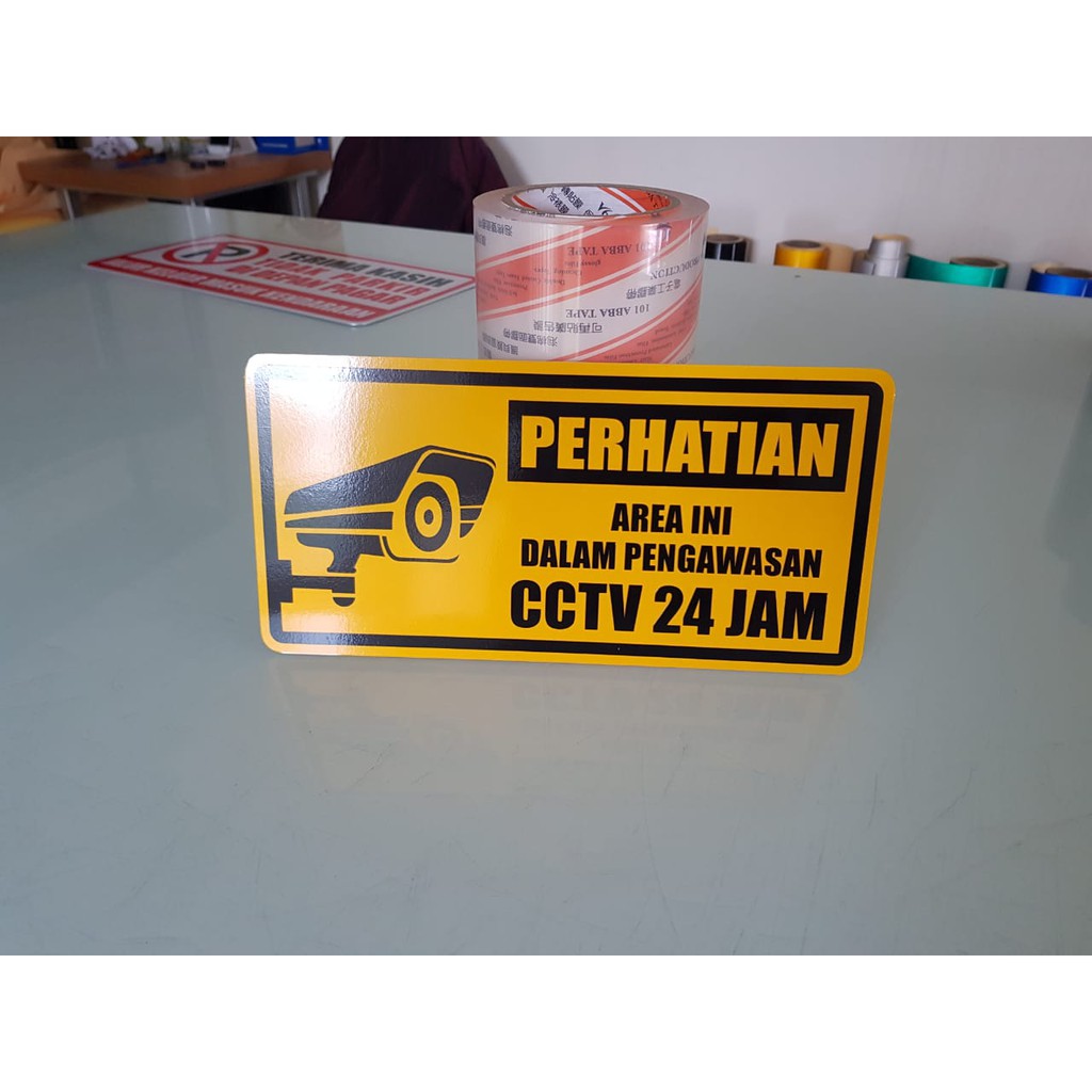 Jual Rambu Plang Cctv Area Dalam Pengawasan Cctv Plat Aluminium X