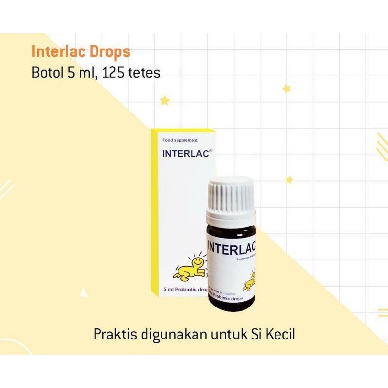 Jual FREE DRY ICE INTERLAC Probiotic Oil Drops 5ML BPOM BIOGAIA