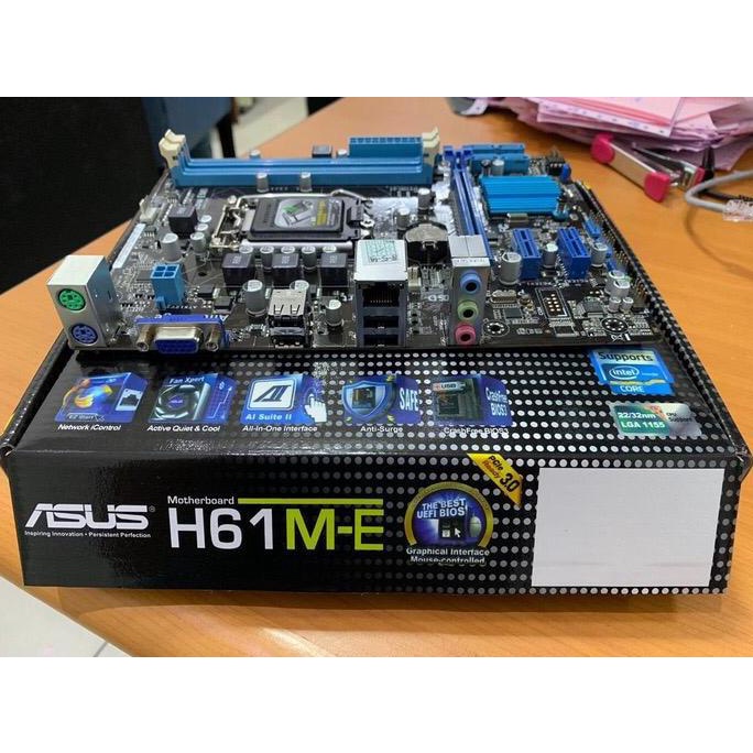 Jual Motherboard Asus H61 Me Lga 1155 Shopee Indonesia