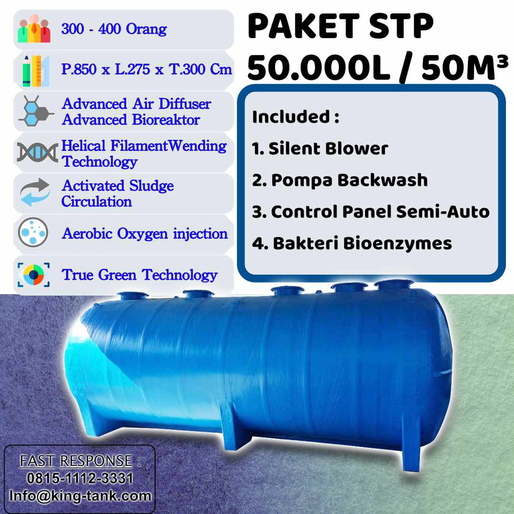 Jual Stp Biotank Paket Lengkap Tangki Ipal L M Biofil