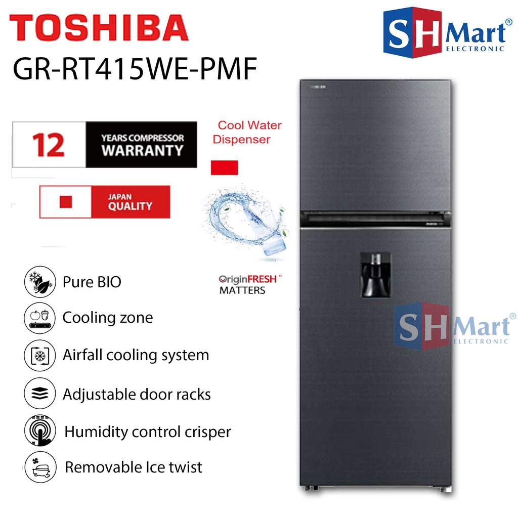 Jual Kulkas Toshiba Pintu Gr Rt We Rt We With Dispenser Garansi