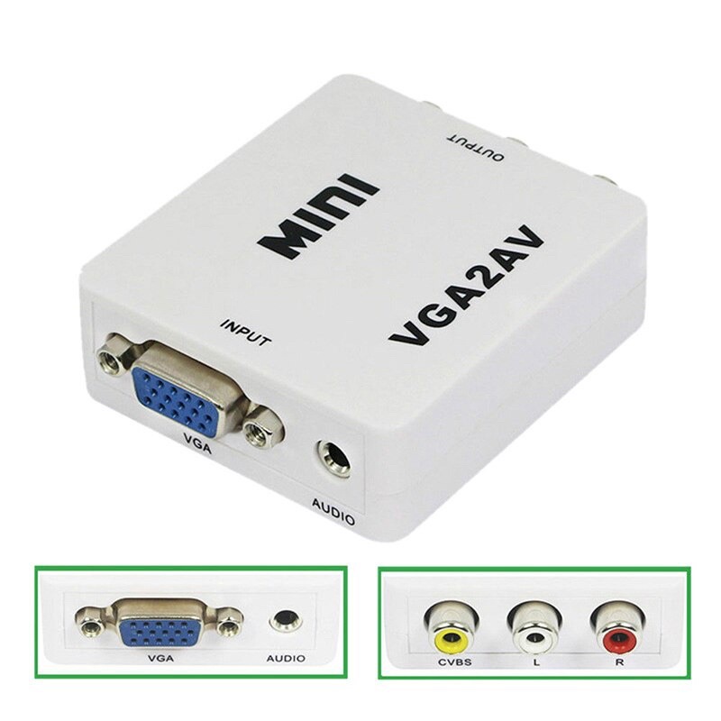 Jual Vga To Rca Converter Converter Vga To Av Vga To Av Mini