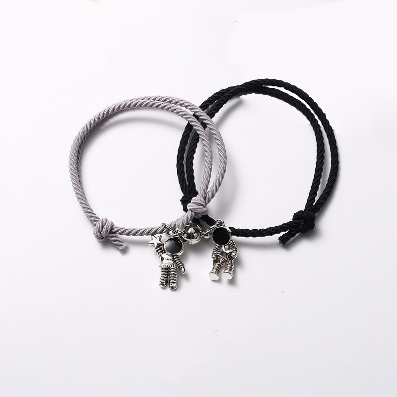 Jual Pcs Gelang Couple Magnet Astronot Desain Gelang Tali Karet