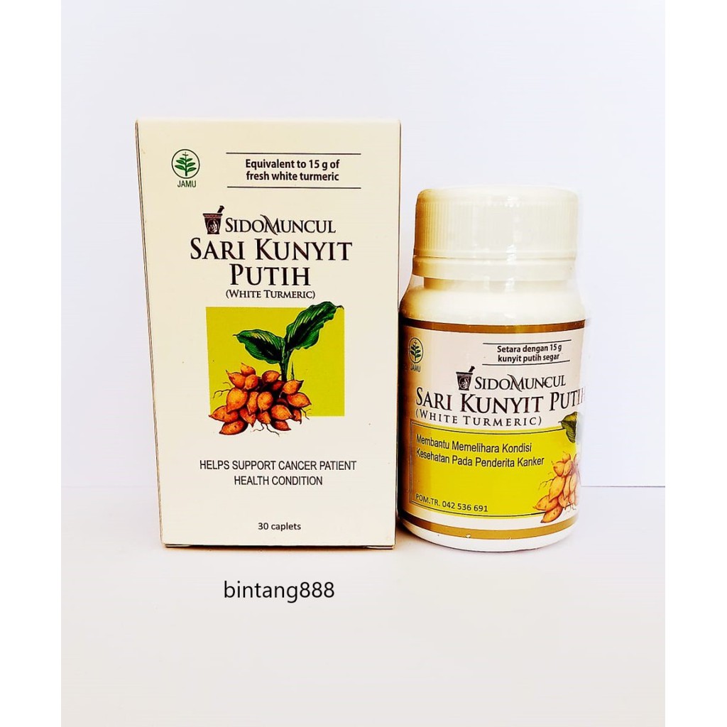 Jual Sari Kunyit Putih Sidomuncul Herbal Kapsul Memelihara