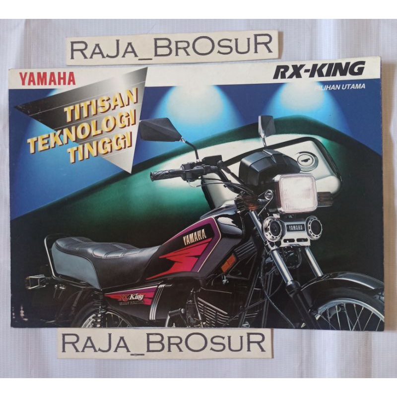 Jual Poster Brosur Katalog Leaflet Jadul Lawas Yamaha RX King Master